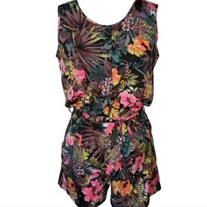 Colorful Floral Romper